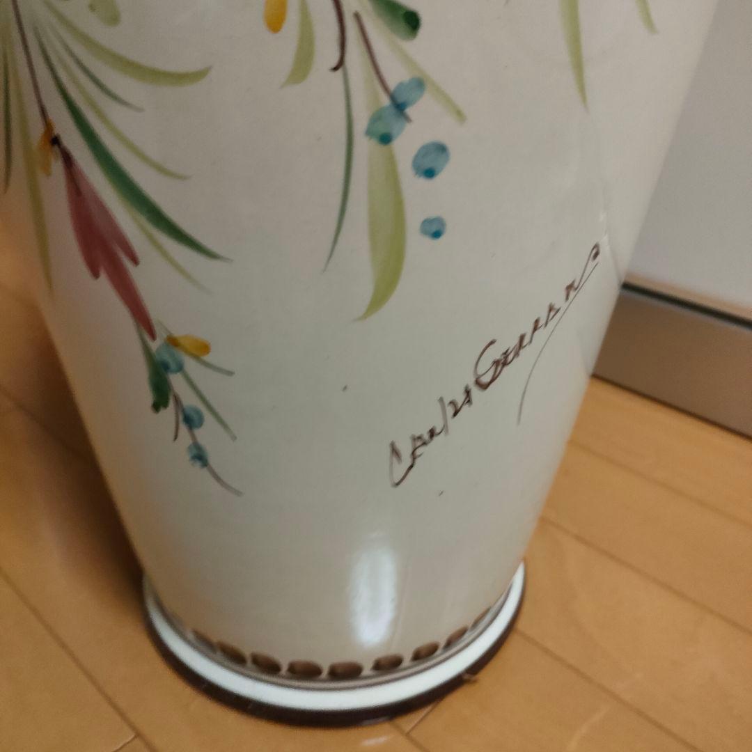 花柄 陶器製 傘立て