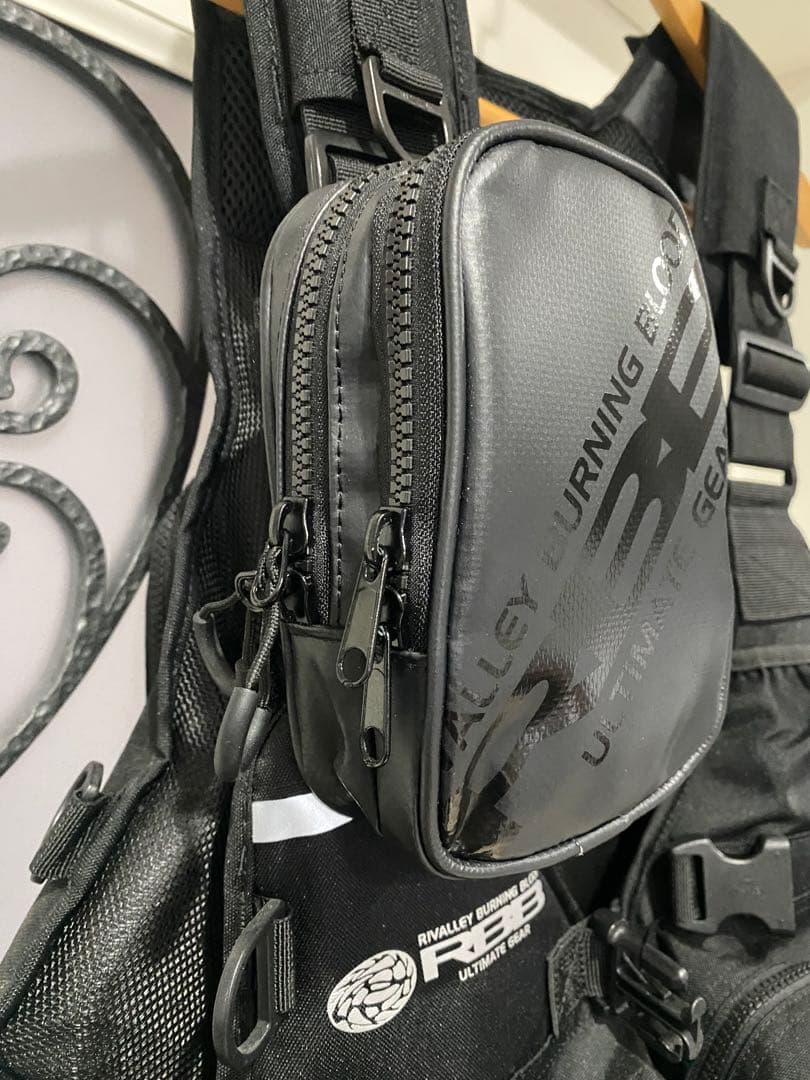 RBB リバレイ　ゲームベストⅡ　ブラック　リバレイ　ポーチ付き　美品 8897