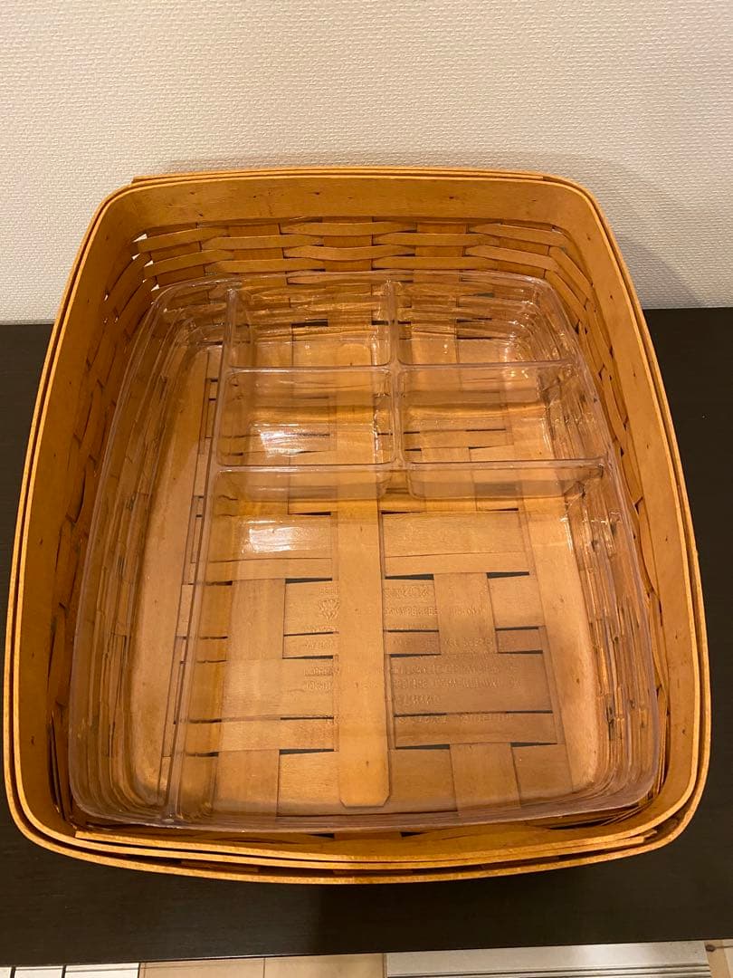 ロンガーバーガー　2段バスケット アイアンフレーム付き