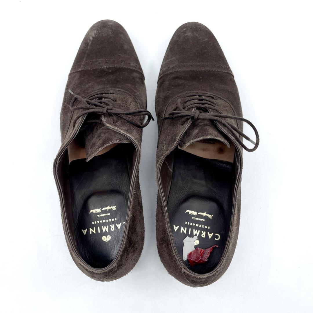 カルミーナシューメーカー ダークブラウン　スエード　ローファー 8 26cm相当