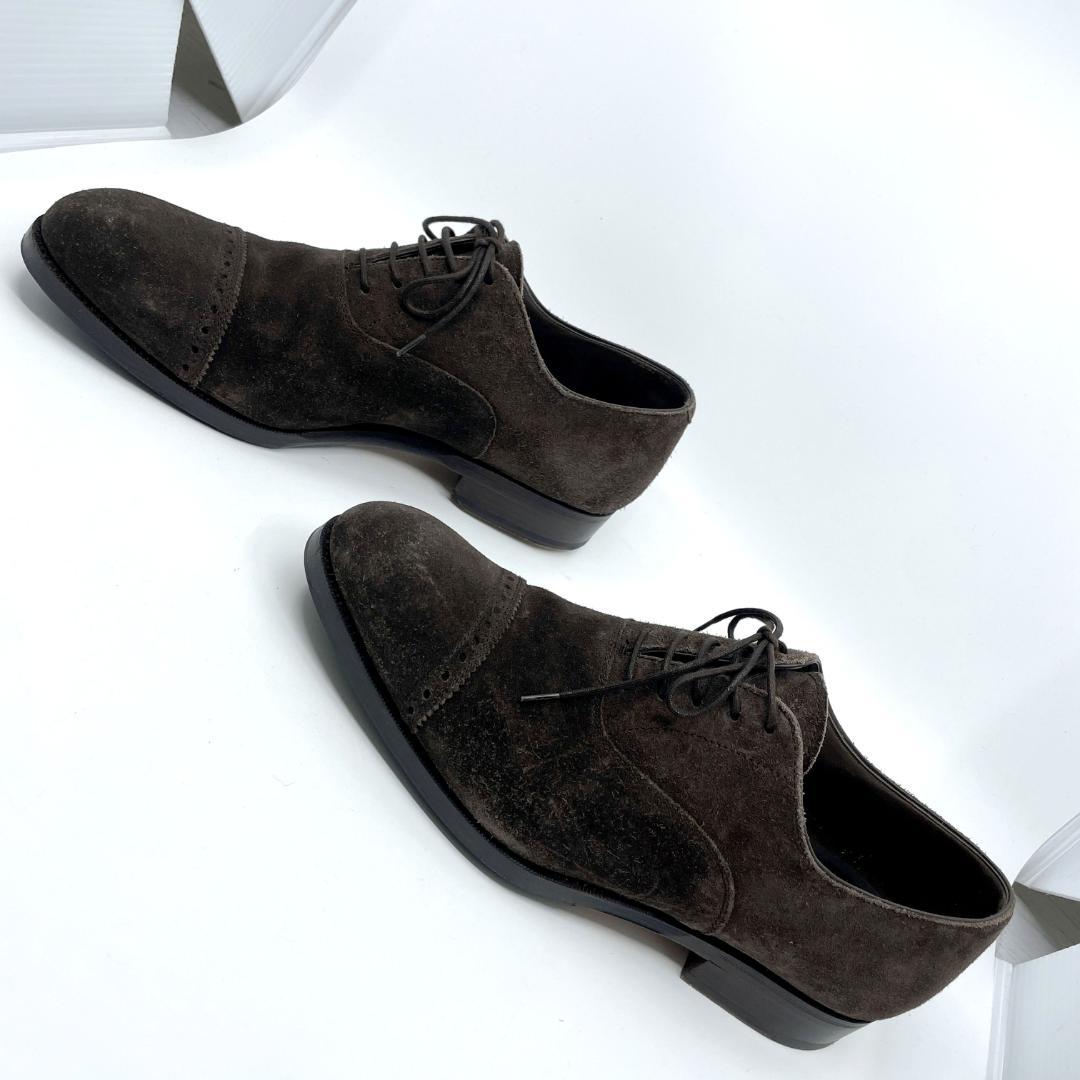 カルミーナシューメーカー ダークブラウン　スエード　ローファー 8 26cm相当