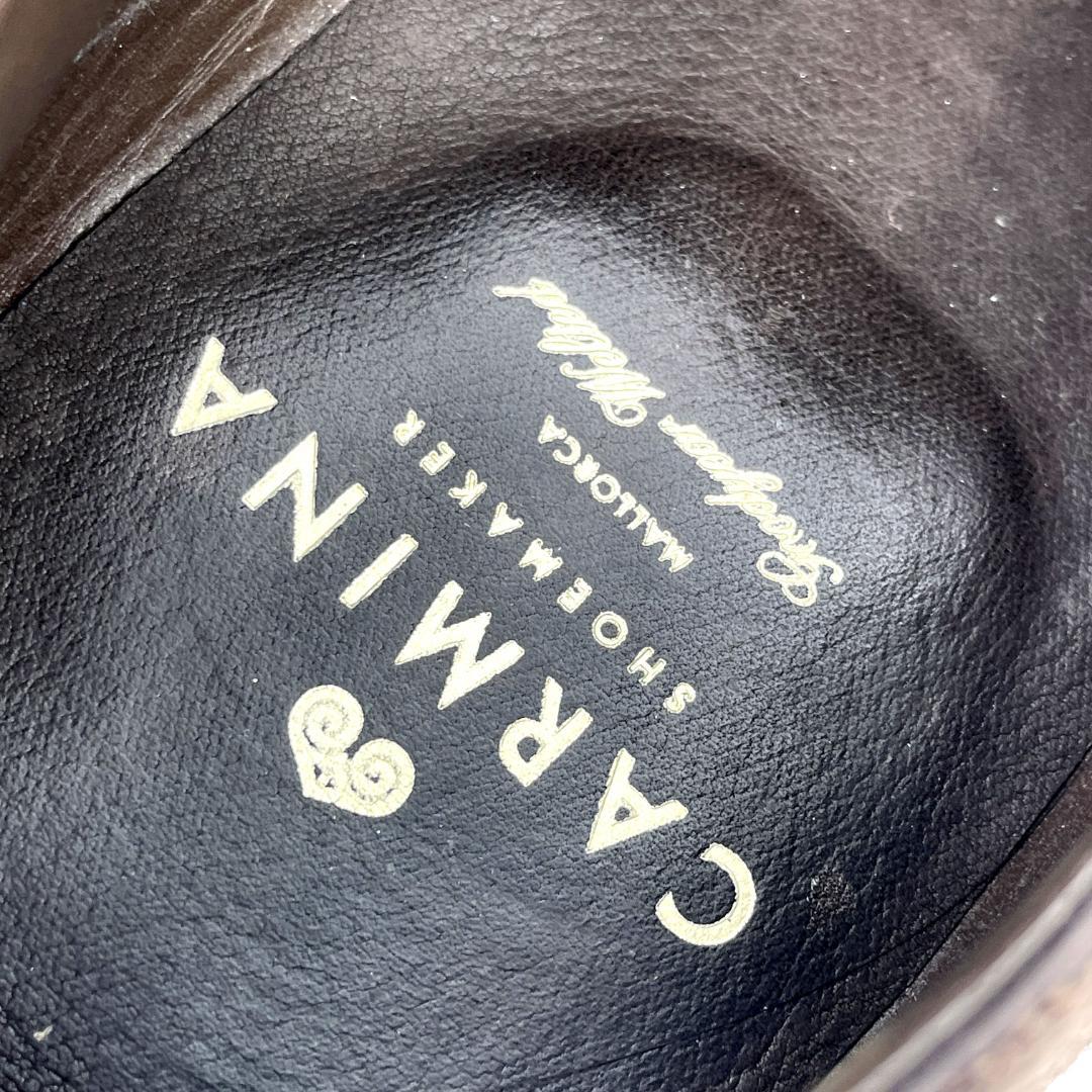 カルミーナシューメーカー ダークブラウン　スエード　ローファー 8 26cm相当