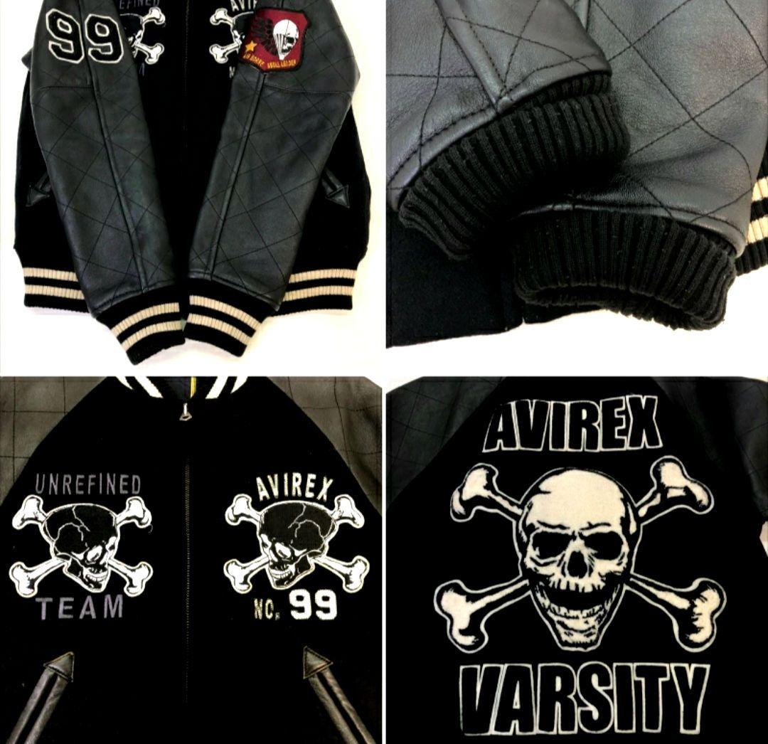 定価6万円！AVIREX (アヴィレックス)レザースタジャン FREE