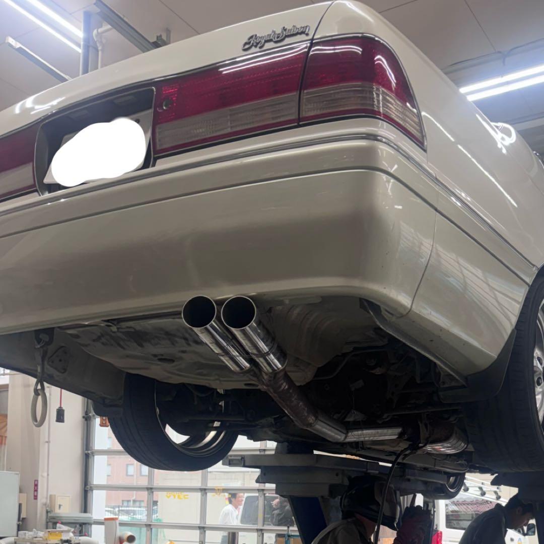 15クラウン　ワンオフ　マフラー　jzs151 jzs155