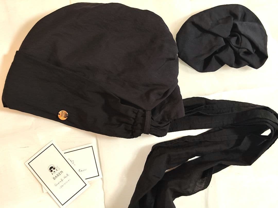 前髪なし　BARENスカーフハット