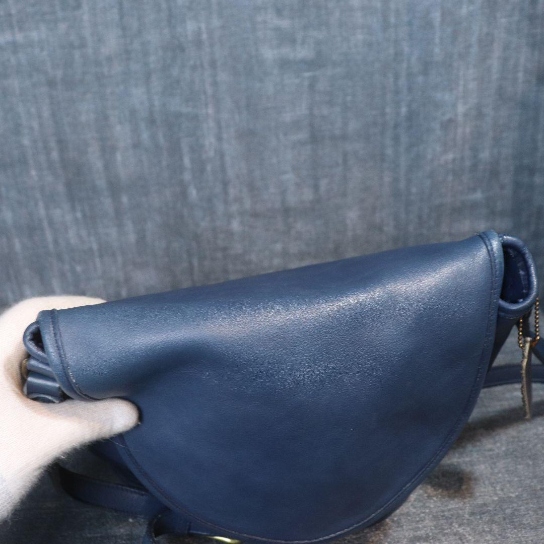 バッグ VINTAGE OLD COACH Blue shoulder BAG