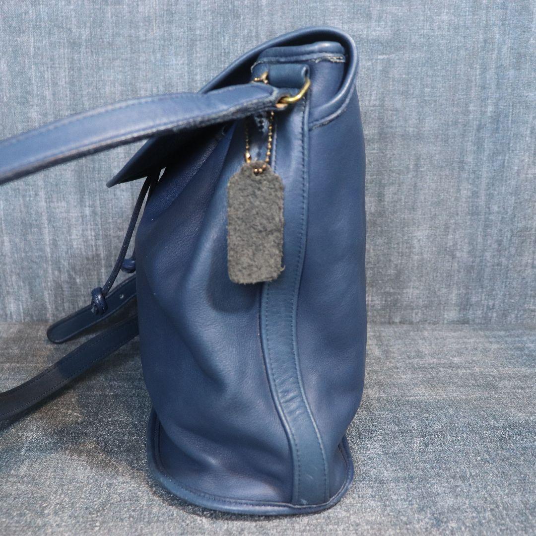 バッグ VINTAGE OLD COACH Blue shoulder BAG