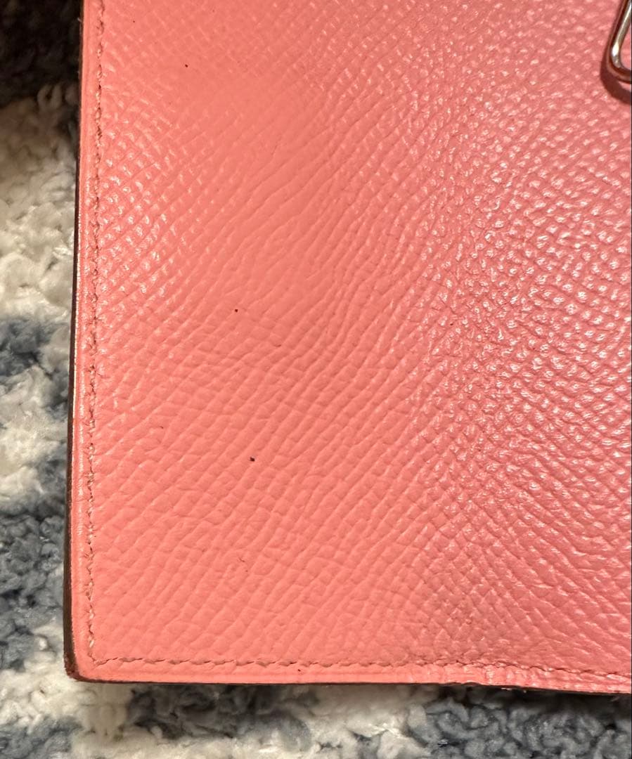 《HERMES 》ベアン４連キーケース ローズコンフェッティ　シルバー金具