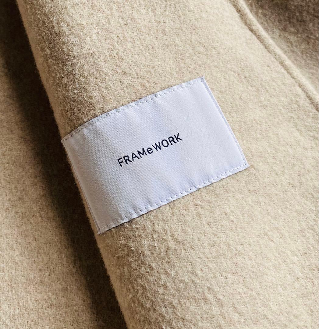 FRAMeWORK クルーネック リバーコート ゆったり オーバーサイズ
