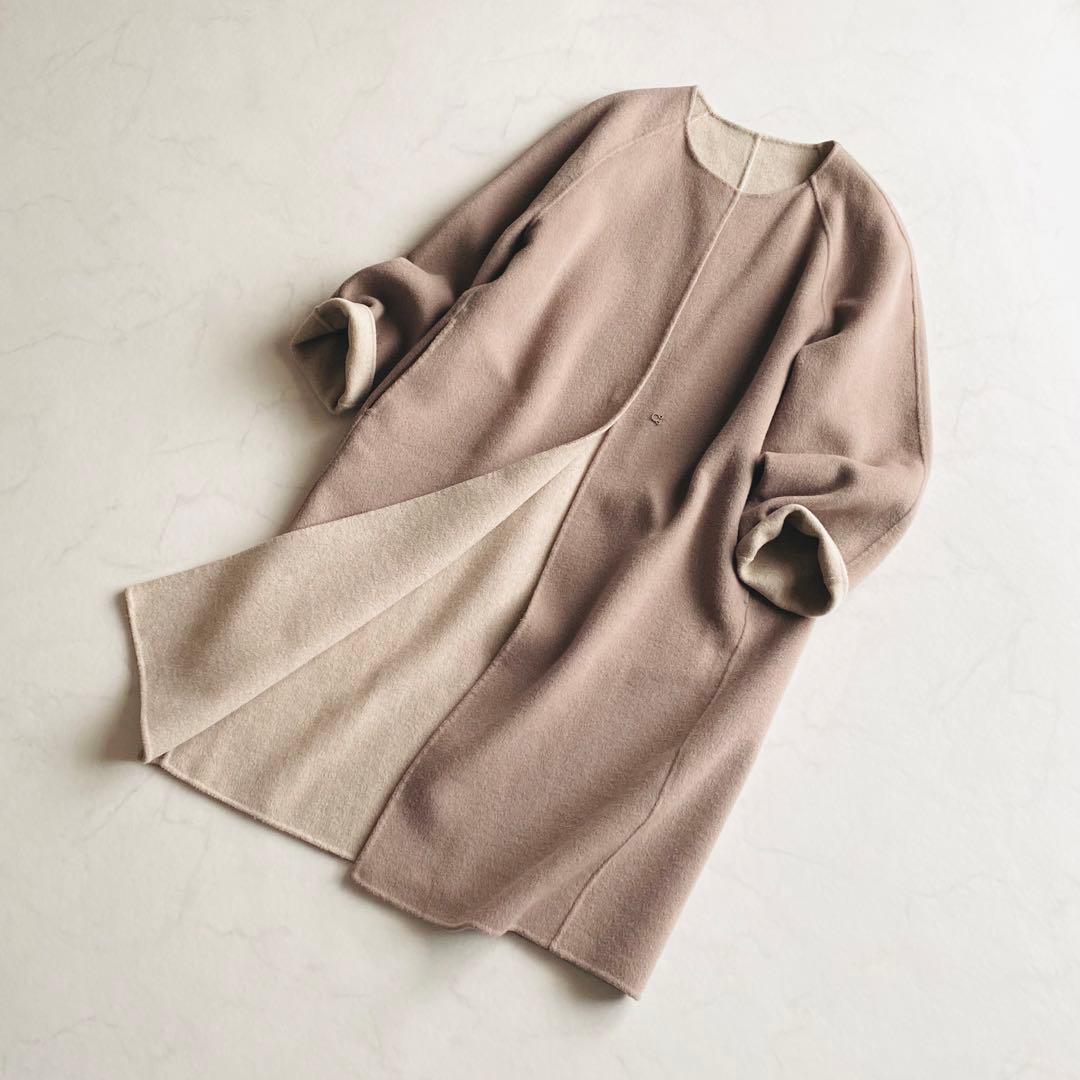 FRAMeWORK クルーネック リバーコート ゆったり オーバーサイズ
