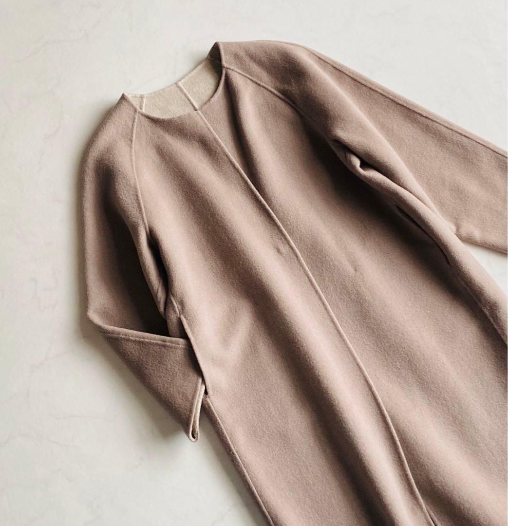 FRAMeWORK クルーネック リバーコート ゆったり オーバーサイズ