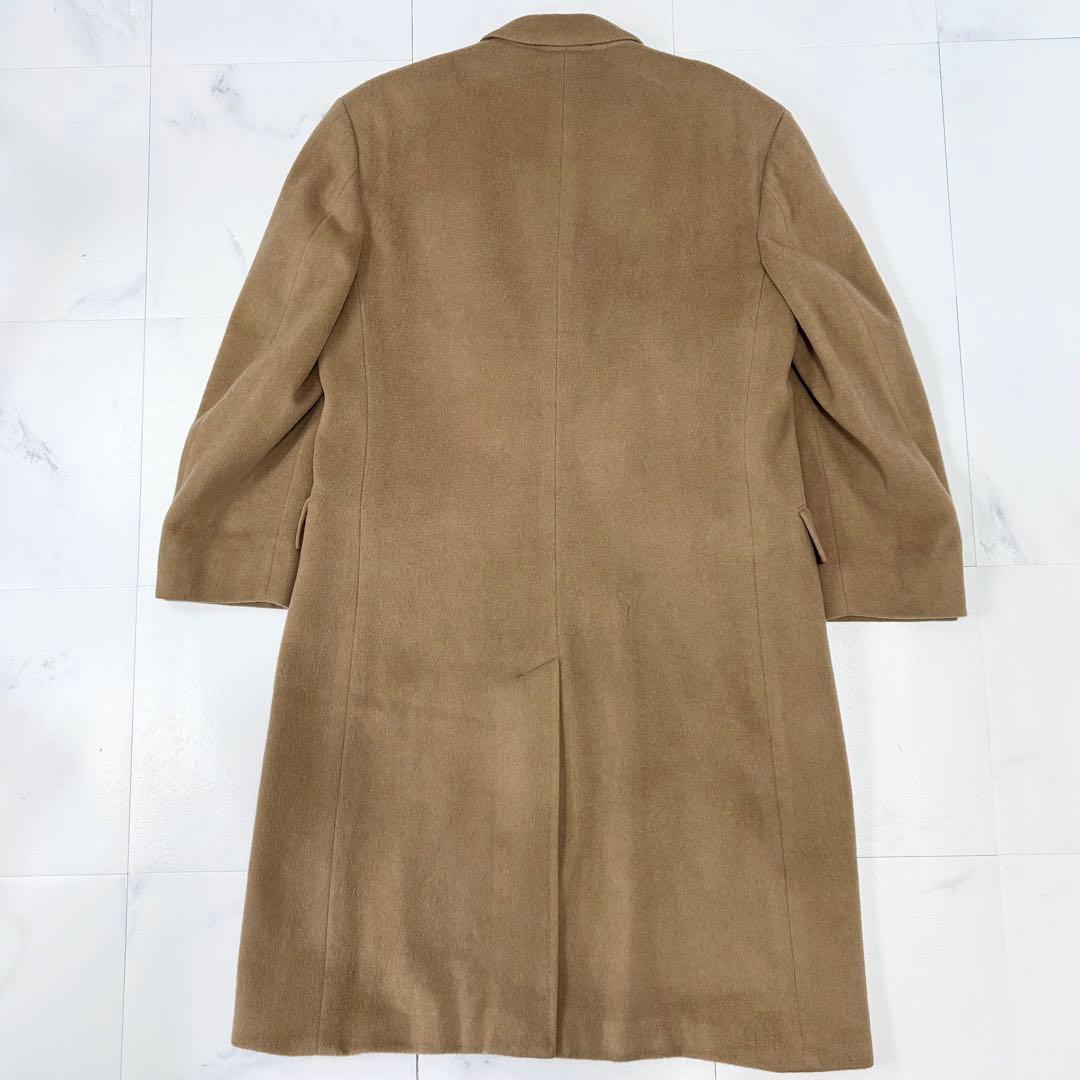 着丈110cm アクアスキュータム カシミヤ100 ダブル チェスターコート