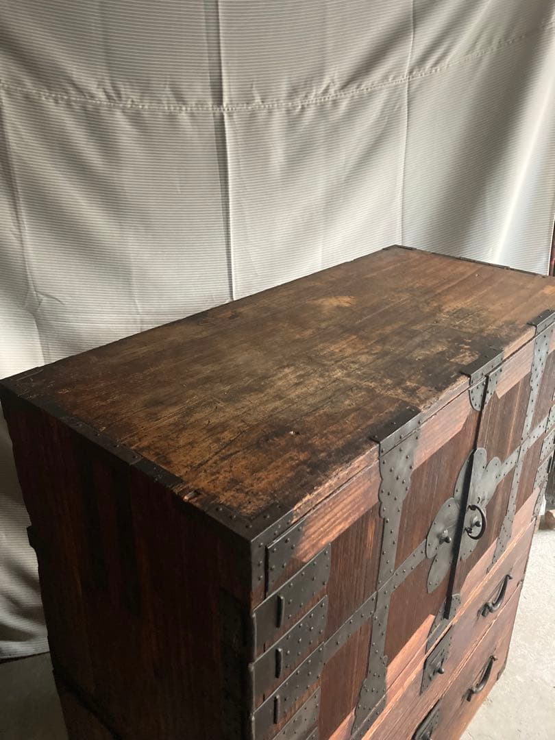 K*i様 古道具　帳場箪笥　民藝