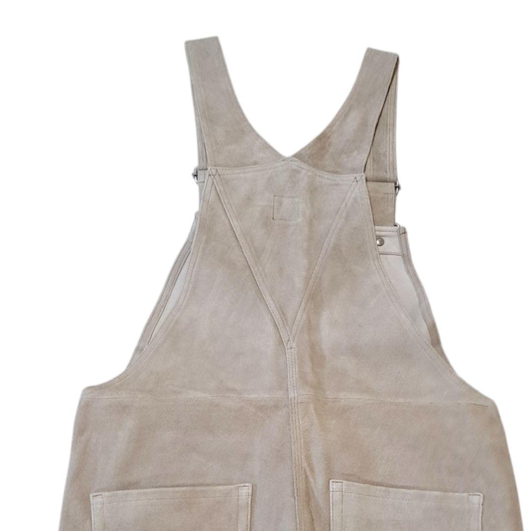 【新品】6BEAUTY&YOUTH　オーバーオール　スエード　　サンドベージュ系