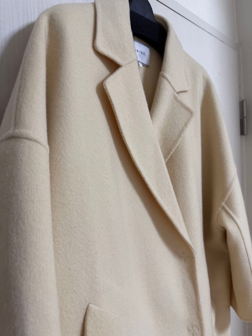 近年✨美品✨ベイジ BEIGE LENS ロングコート ダブルフェイス S