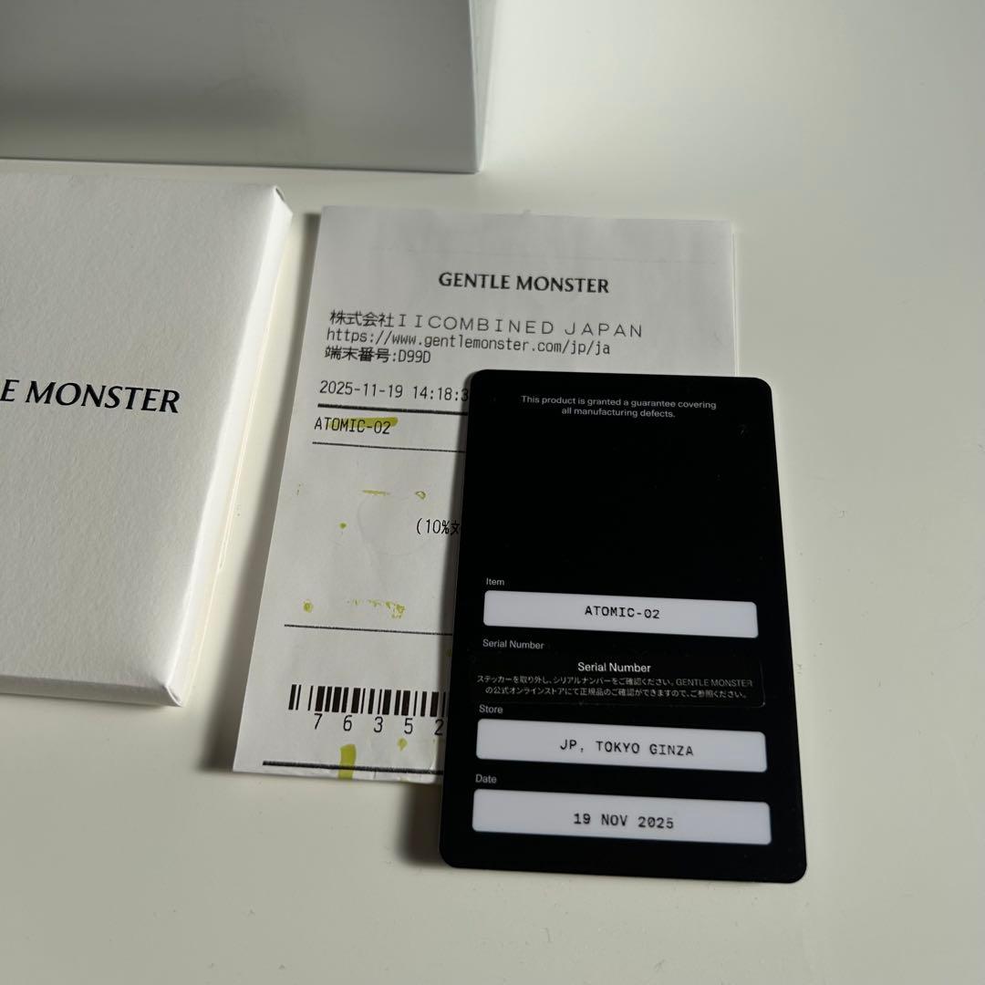 GENTLE MONSTER BOLD Atomic02 クリア