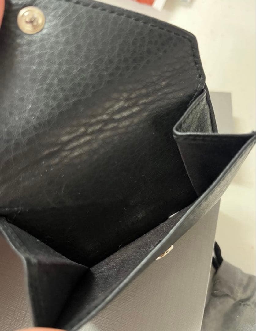 BALENCIAGA 三つ折り財布 ブラック ペーパーミニウォレット