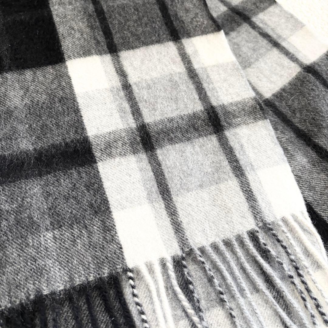 【新品タグ付き】マッキントッシュロンドン マフラー カシミヤ100% チェック