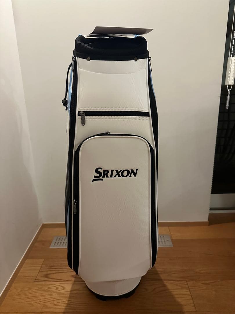 Srixon キャディバッグ ホワイト/ブルー　スリクソン
