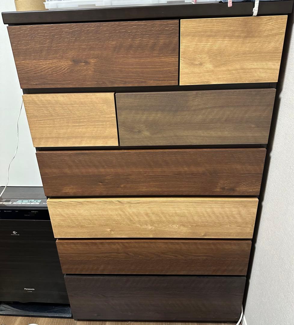 ニトリ　ハイチェスト(カレナ 80HC DBR)