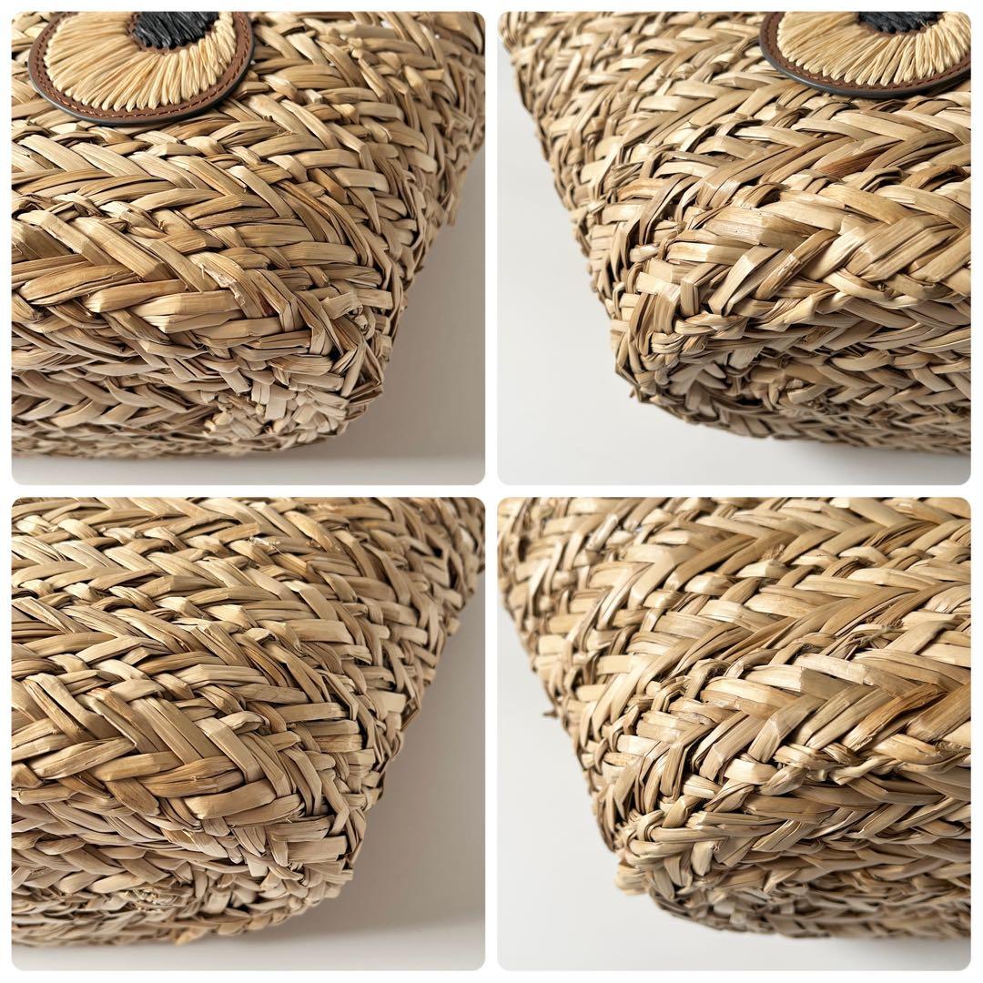 アニヤハインドマーチ　スモールバスケット ペーパーアイズ　天然草木　ブラウン系