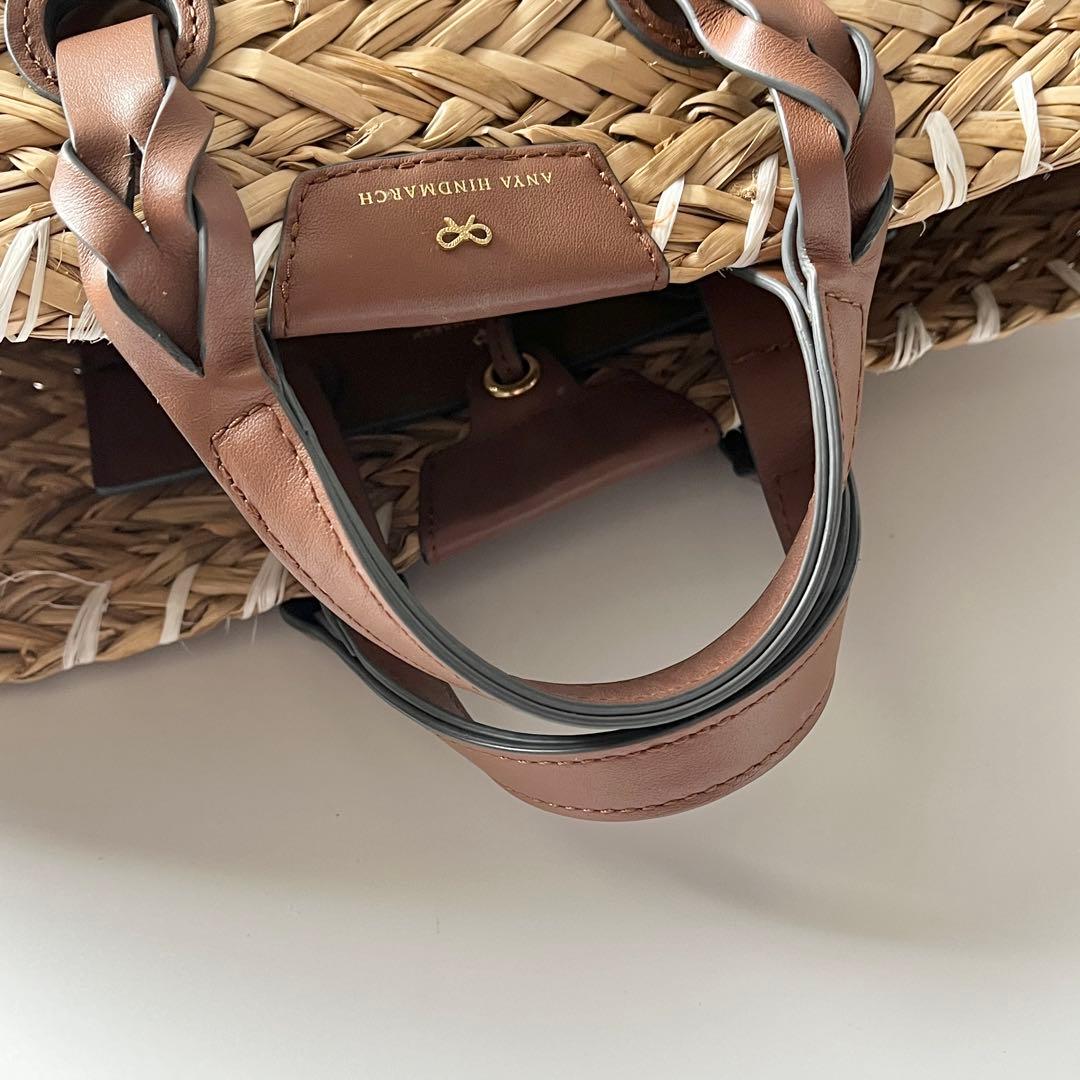 アニヤハインドマーチ　スモールバスケット ペーパーアイズ　天然草木　ブラウン系