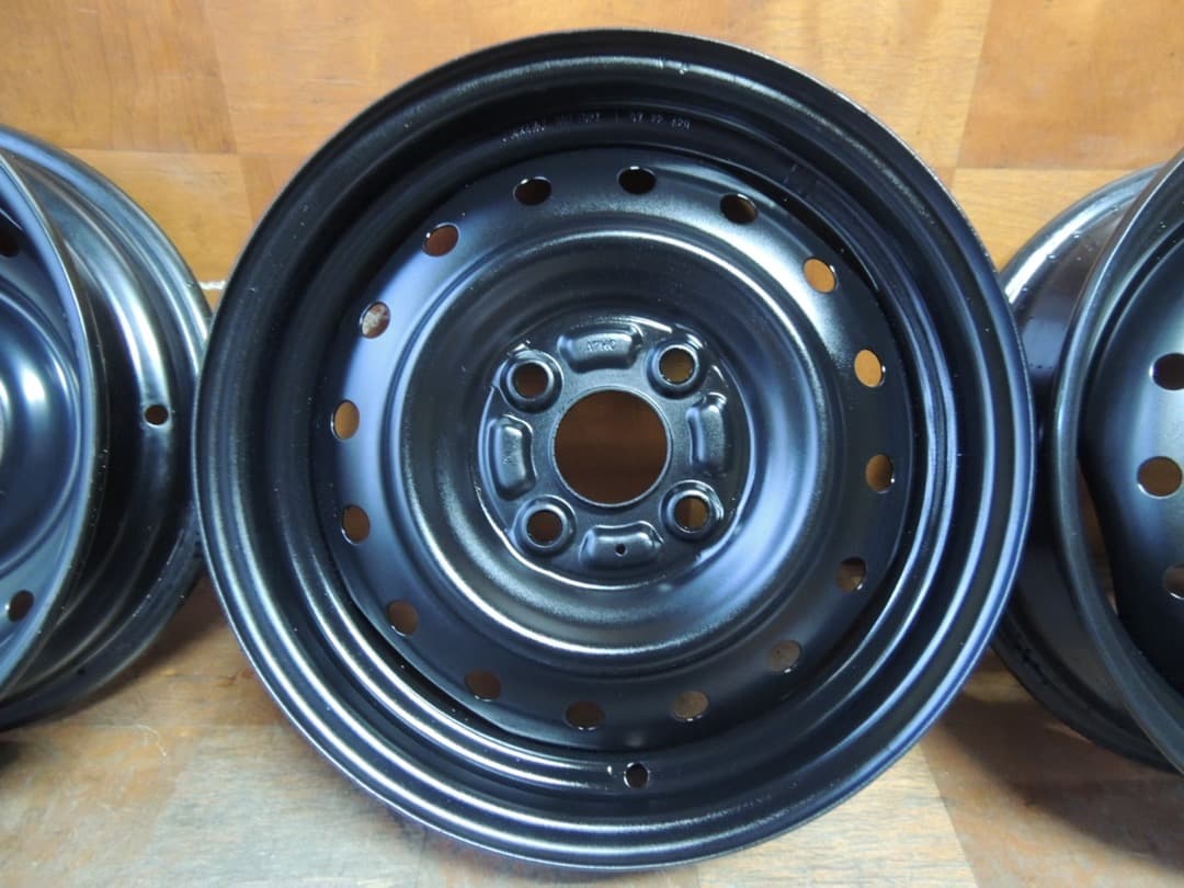C46 14x4.5J 4穴 スチールホイール 4本 ダイハツ スズキ 自家塗装