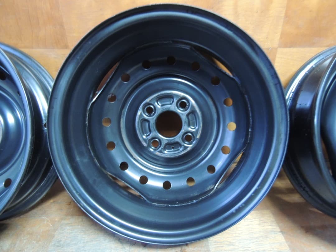 C46 14x4.5J 4穴 スチールホイール 4本 ダイハツ スズキ 自家塗装