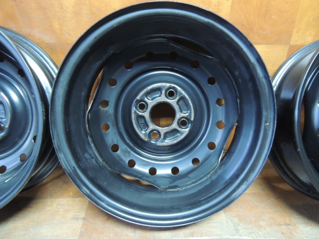 C46 14x4.5J 4穴 スチールホイール 4本 ダイハツ スズキ 自家塗装