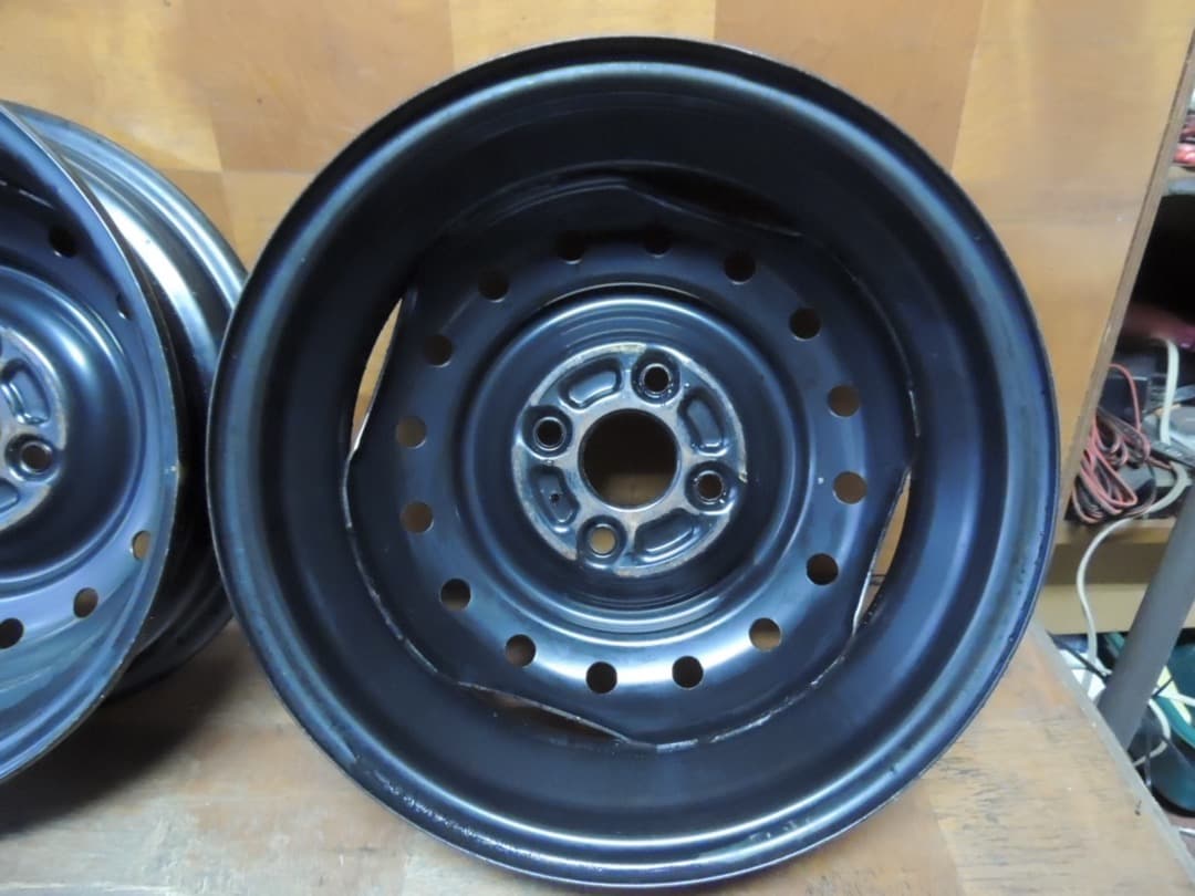 C46 14x4.5J 4穴 スチールホイール 4本 ダイハツ スズキ 自家塗装