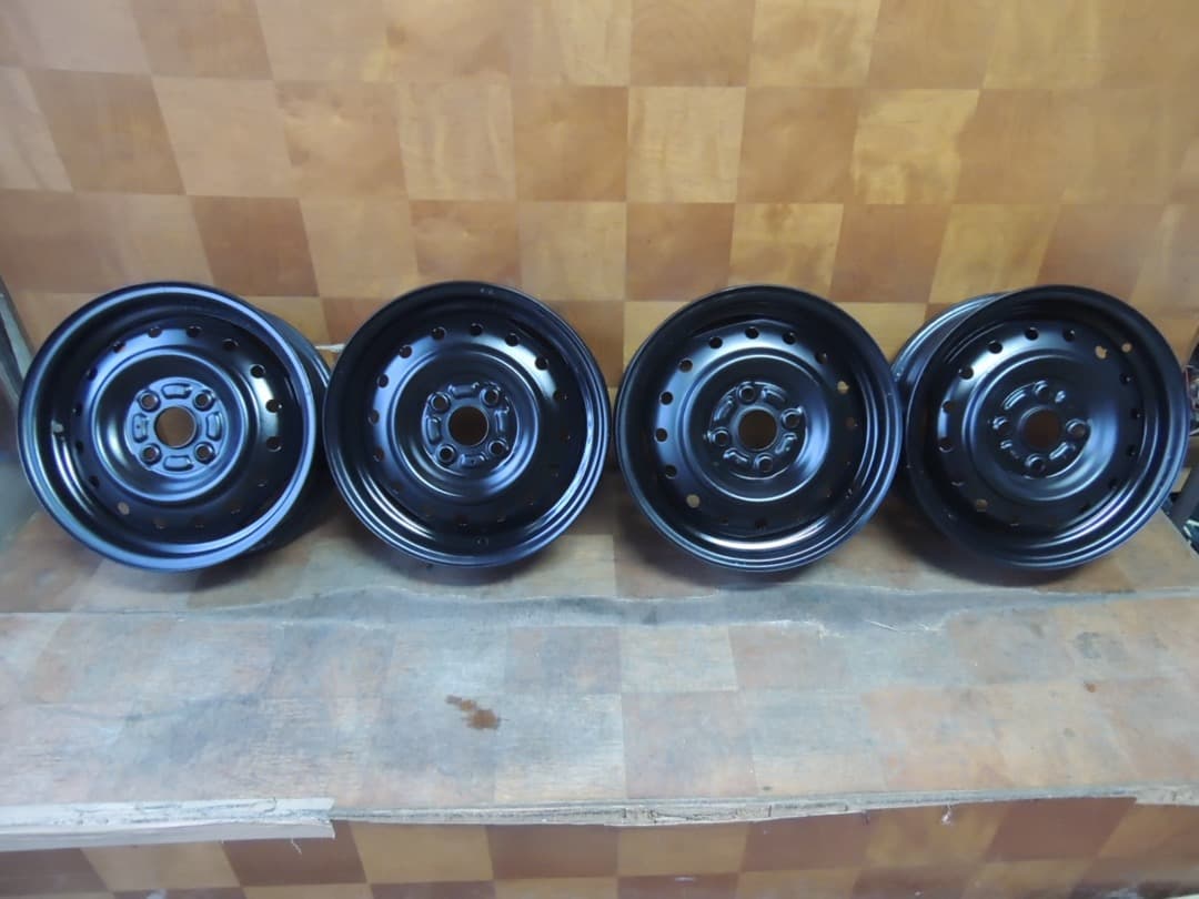 C46 14x4.5J 4穴 スチールホイール 4本 ダイハツ スズキ 自家塗装
