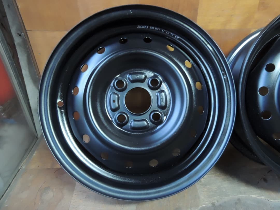 C46 14x4.5J 4穴 スチールホイール 4本 ダイハツ スズキ 自家塗装