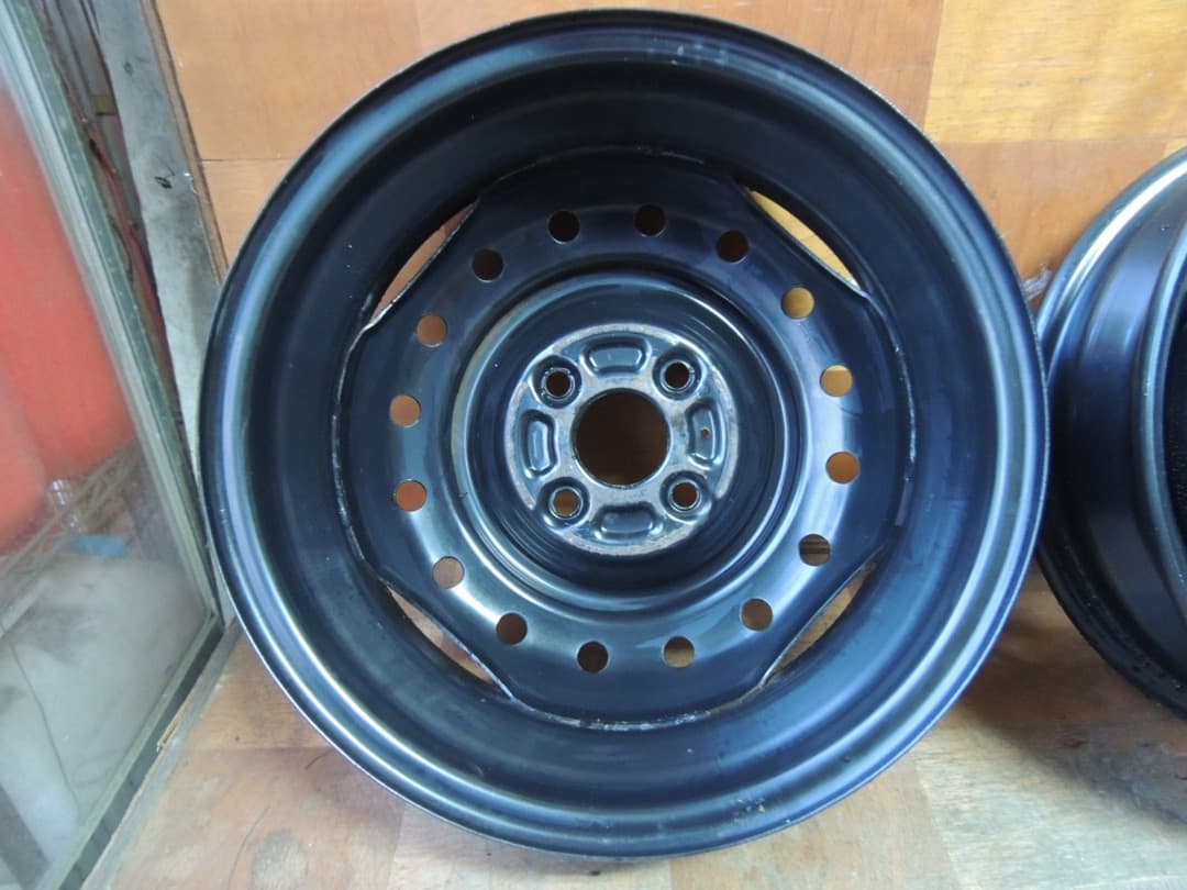 C46 14x4.5J 4穴 スチールホイール 4本 ダイハツ スズキ 自家塗装