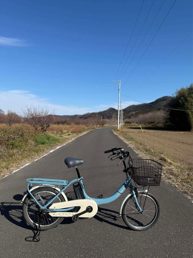 ヤマハ電動アシスト自転車 シティタイプ 青