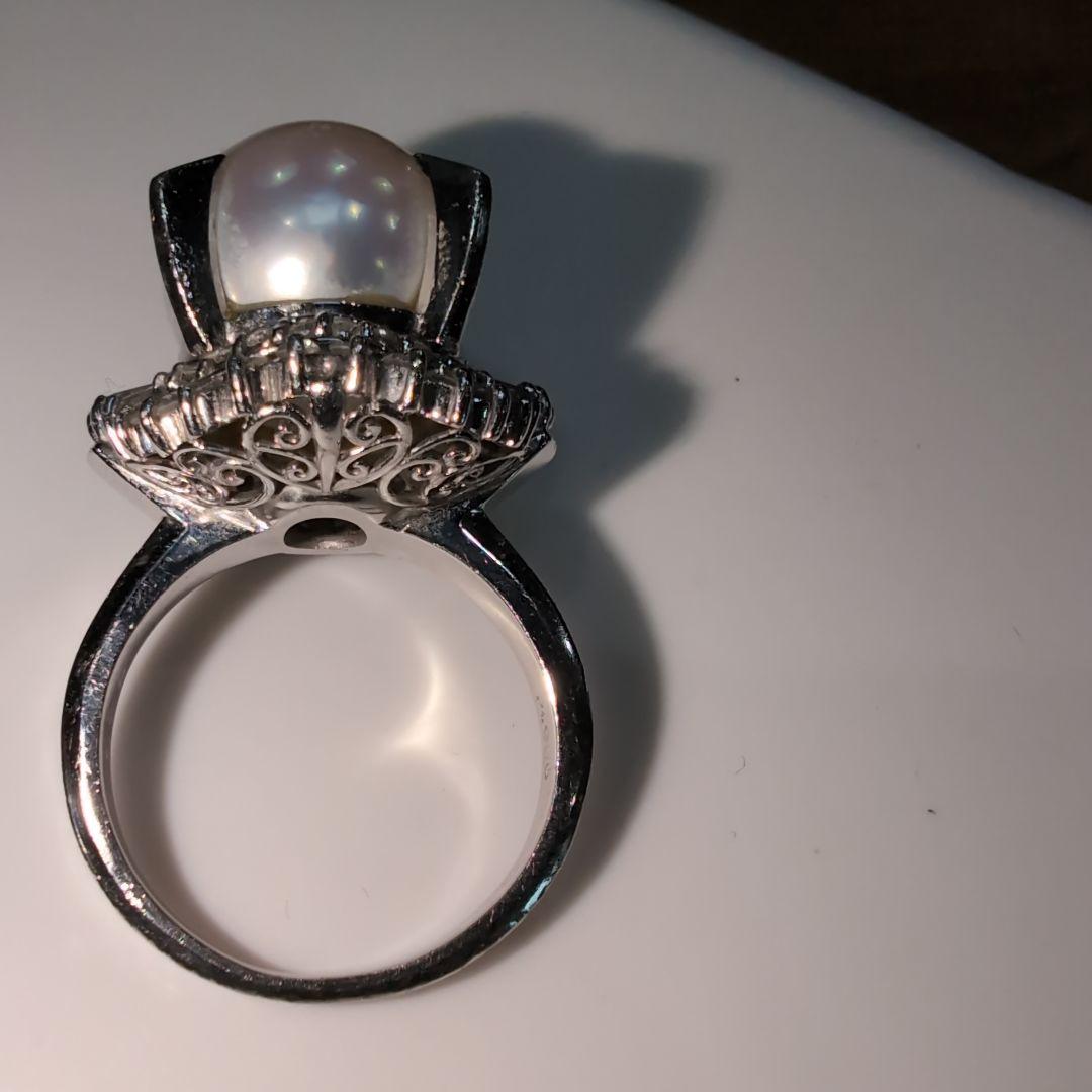 真珠　天然ダイアモンド