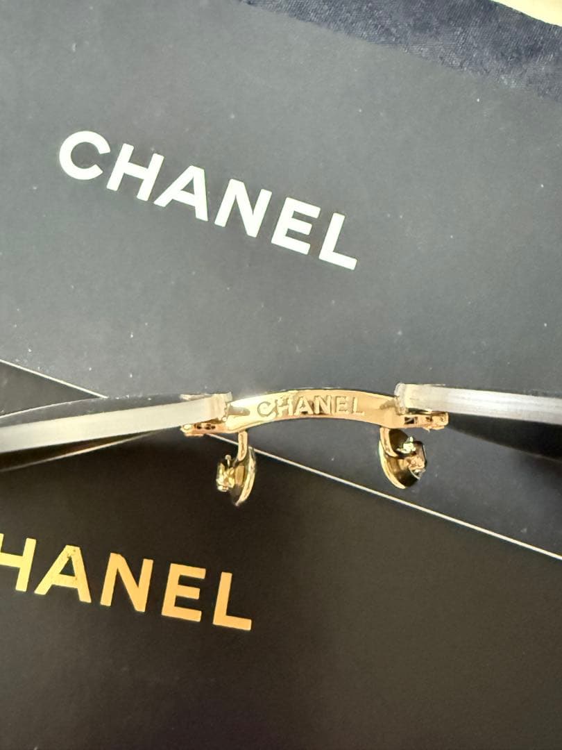 CHANEL ミラーゴールド サングラス　メンズ