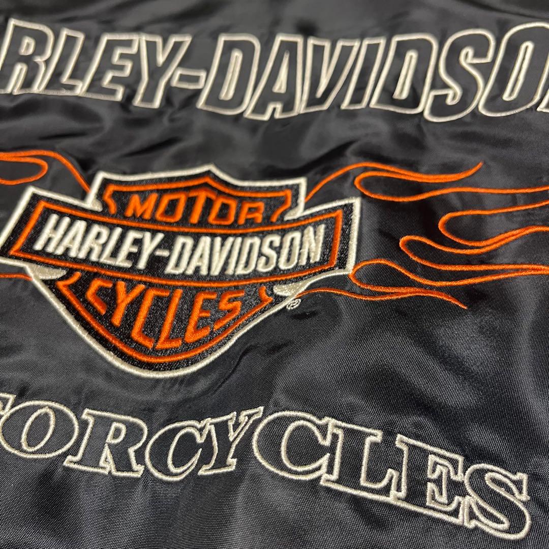Harley-Davidson ナイロンジャケットファイヤーモチーフ MA-1