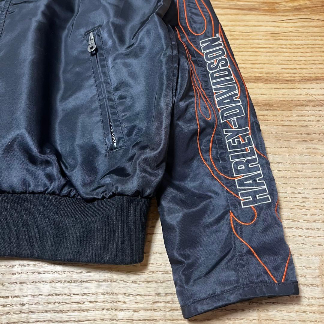Harley-Davidson ナイロンジャケットファイヤーモチーフ MA-1