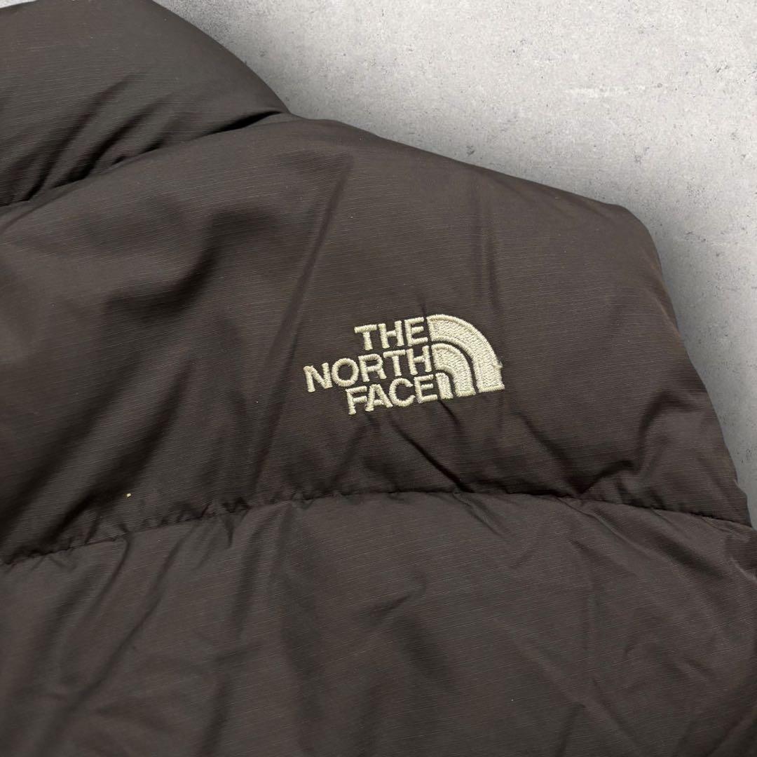 【ザ・ノースフェイス】ヌプシ　ダウンベスト 700 黒　L 刺繍ロゴ　美品 g