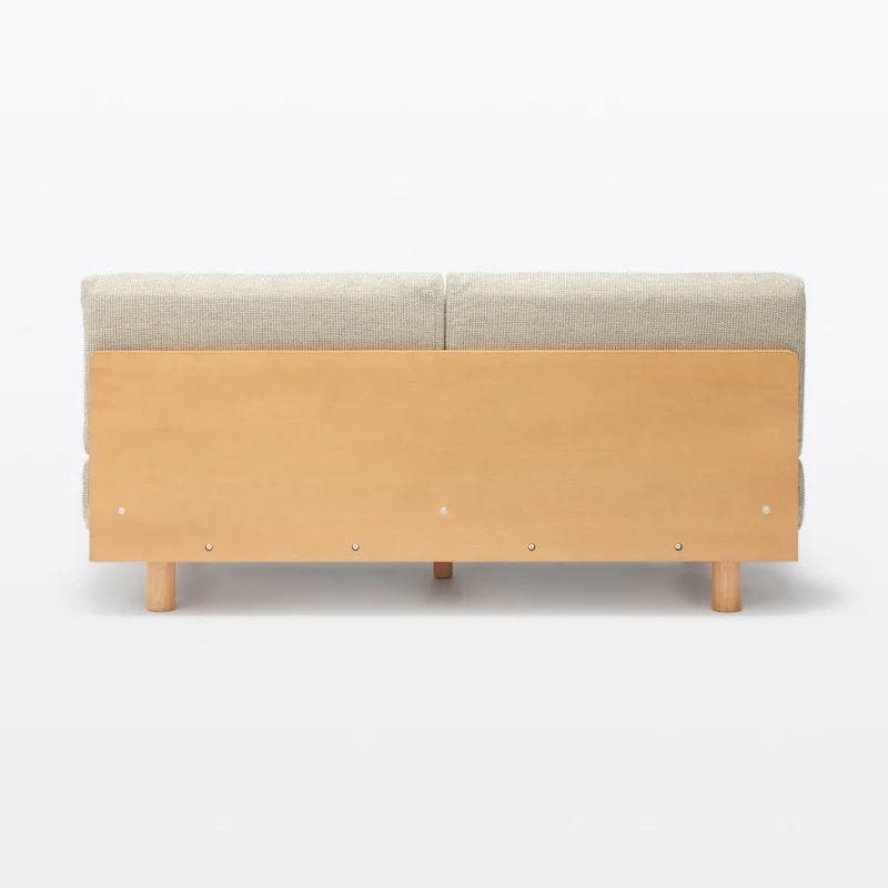 【デニデニ様】無印良品　ゆったり座れるアームレスソファ　２シーター　ベージュ