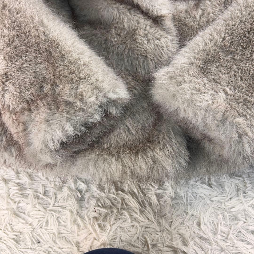 ZARA ZW COLLECTIONフェイクファージャケット　モールグレー　S