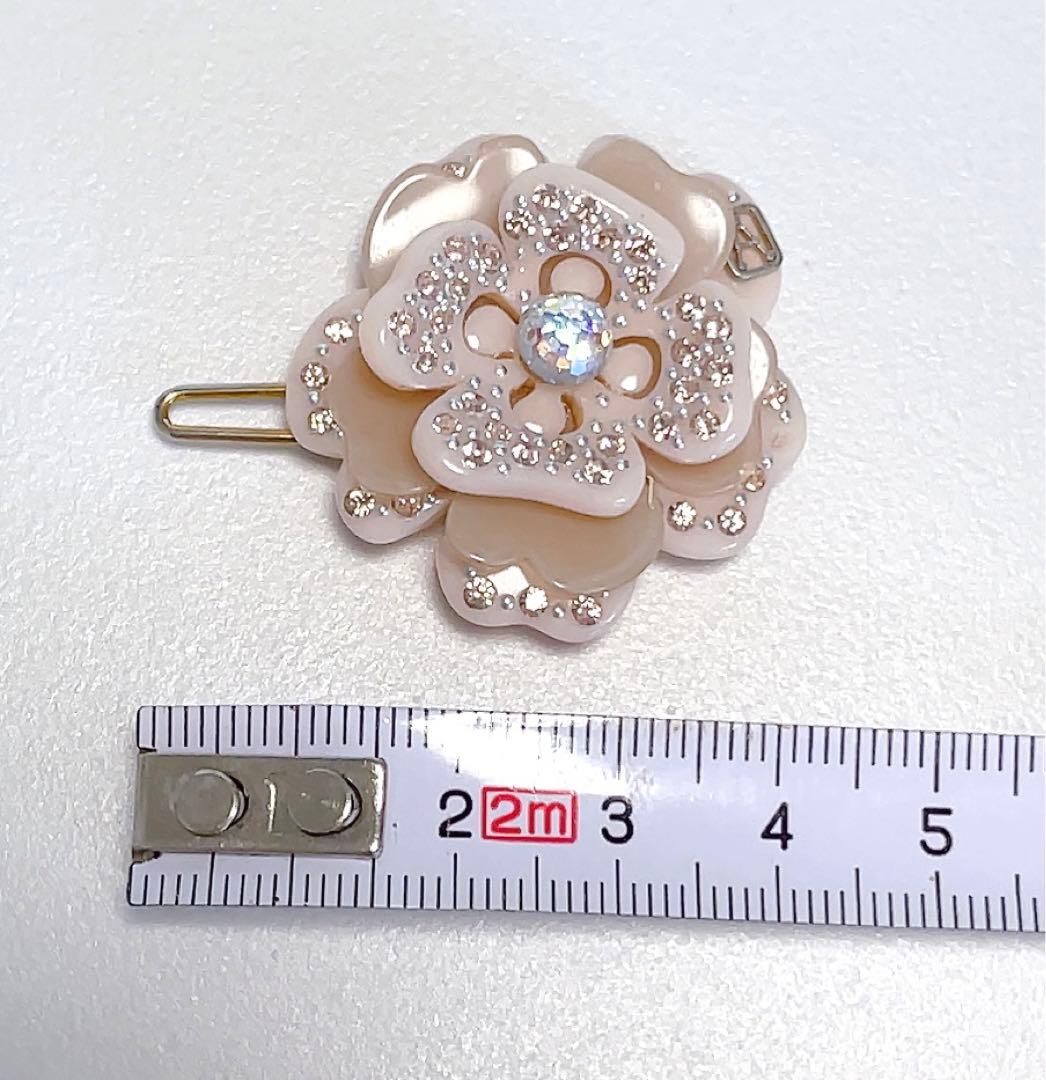 アレクサンドルドゥパリ　ヘアピン　花　ピンク　スワロフスキー　キラキラ　可愛い