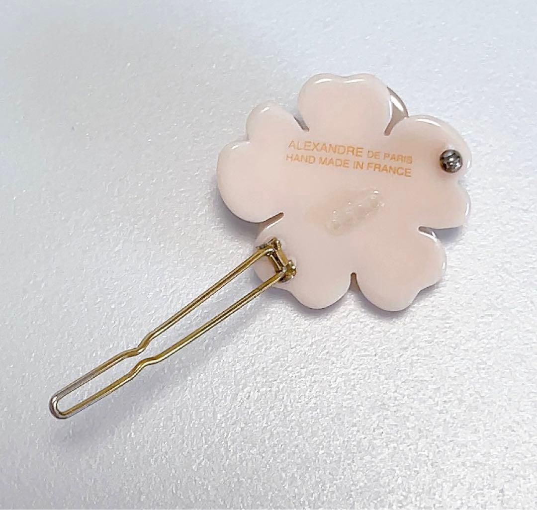 アレクサンドルドゥパリ　ヘアピン　花　ピンク　スワロフスキー　キラキラ　可愛い