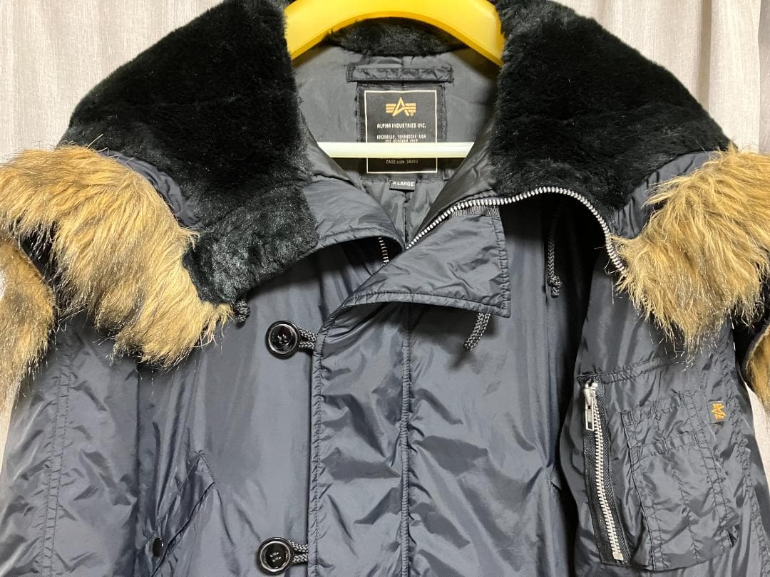 ALPHA アルファ N-2B フライトジャケット XL ブラック