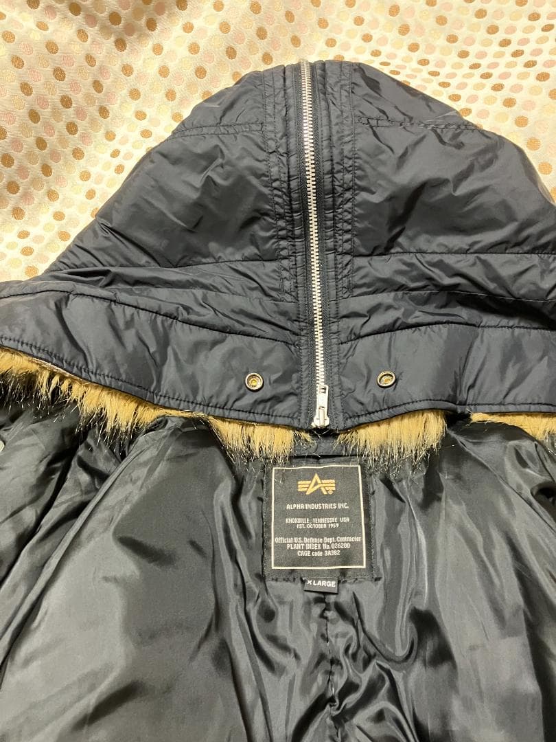 ALPHA アルファ N-2B フライトジャケット XL ブラック