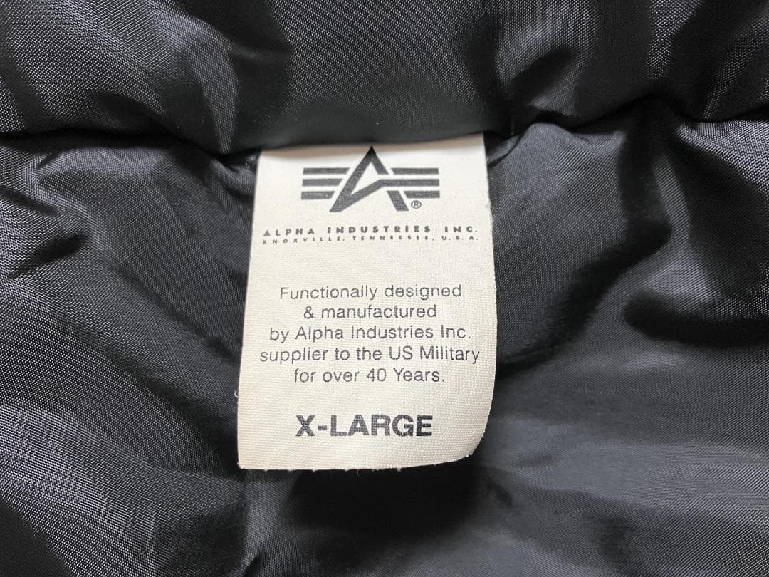 ALPHA アルファ N-2B フライトジャケット XL ブラック