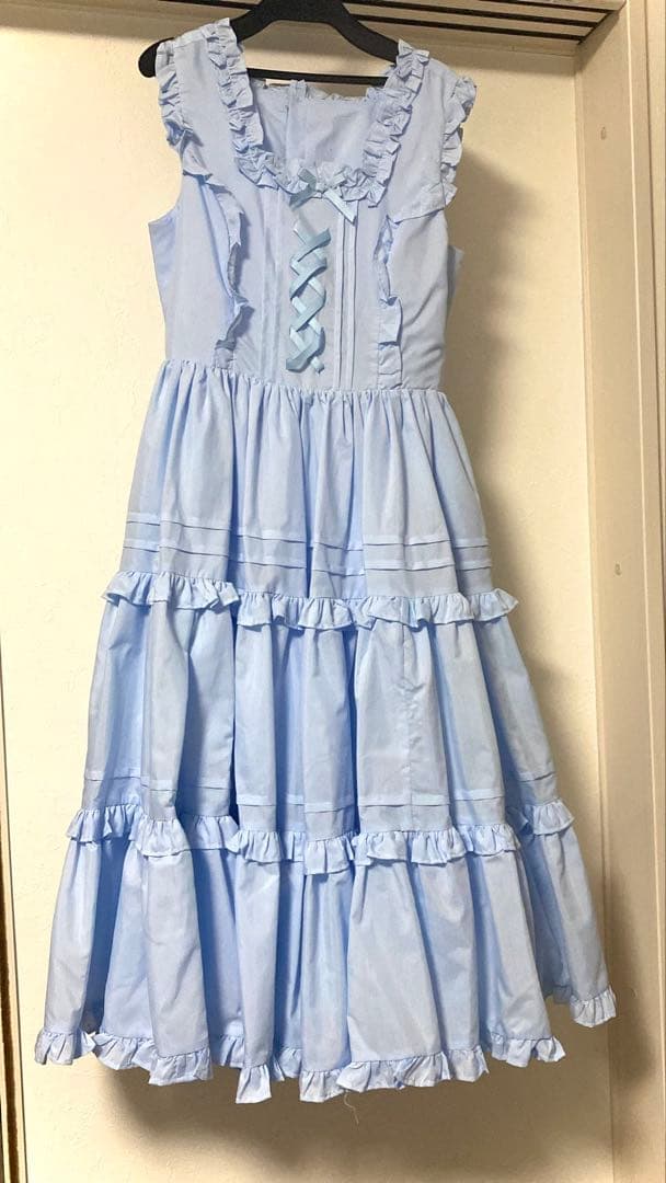 シャルミエール フリルロングワンピース