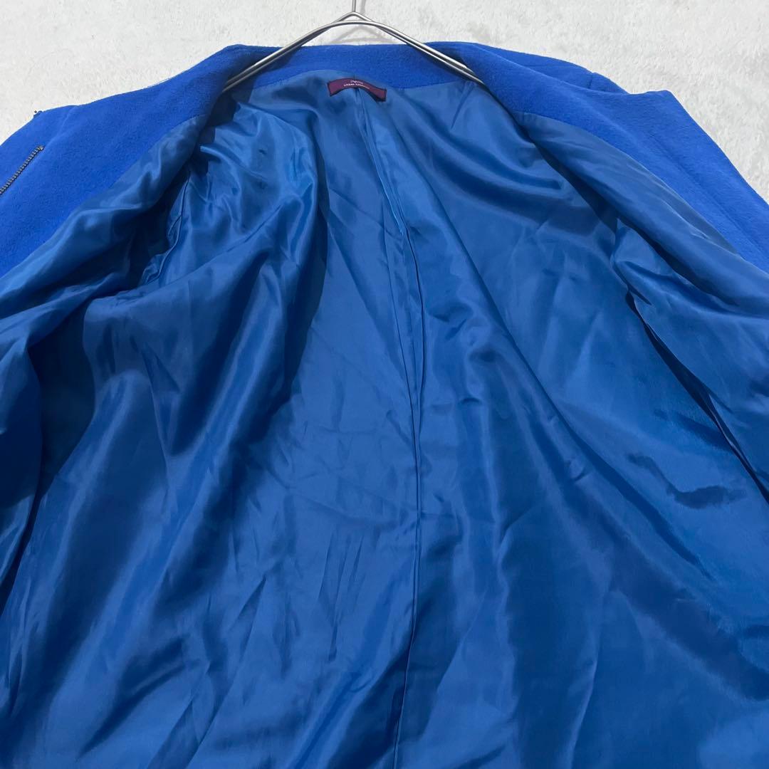 【アーバンリサーチ】（F）ロングコート アウター ウール混合 ファスナー 上品