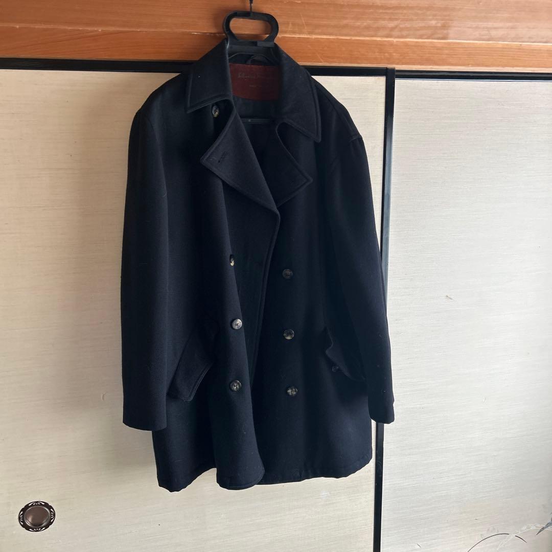 パピSalvatoreFerragamo ピーコート 黒. Mens M