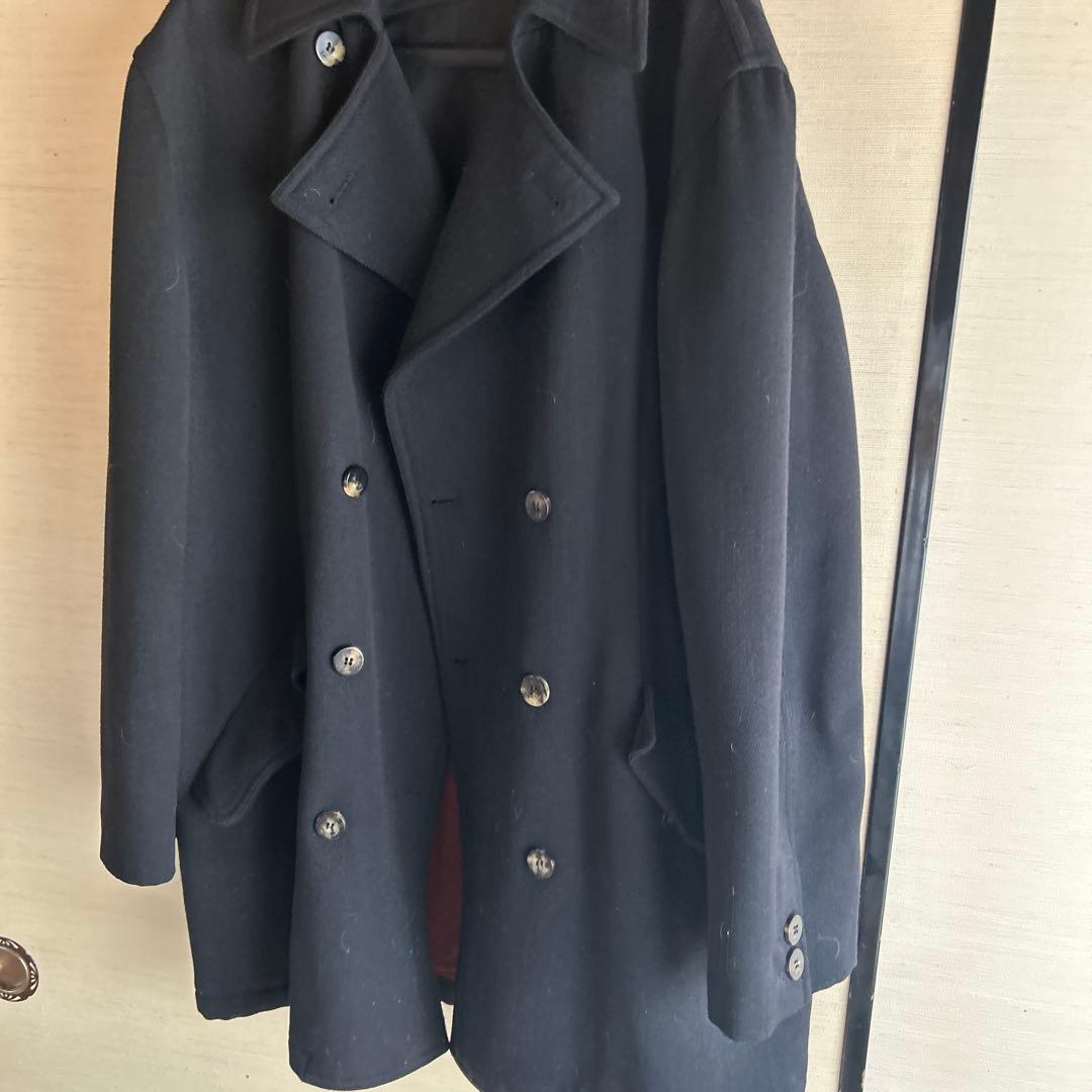 パピSalvatoreFerragamo ピーコート 黒. Mens M